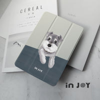 iPad case 12.9/Air5/iPad 9/mini 7 迷你雪納瑞 附筆槽平板保護套