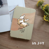 iPad 12.9/Air5/iPad 9/mini7系列 耍萌柴犬 皮革平板保護套