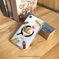 iPhone 13/13pro/12/11/SE3早安豬瘋可樂 防摔 空壓殼 流沙殼