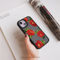 iPhone 17/16 手機殼∣優雅山茶花 MagSafe 磁吸手機殼