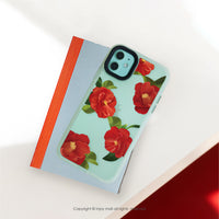 iPhone 17/16 手機殼∣優雅山茶花 MagSafe 磁吸手機殼