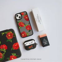 iPhone 17/16 手機殼∣優雅山茶花 MagSafe 磁吸手機殼