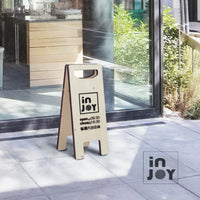 餐廳標誌 客製化的標誌 專屬訂製招牌(24x56.5cm)立地三角招牌