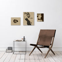 餐廳 居家 辦公室 商店 客製化 多用途木質無框畫(27.9x35.6cm)