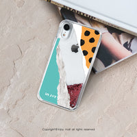 iPhone 11/11max/SE2/12/12mini夢我所夢透明閃亮流沙手機殼