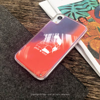 iPhone XS/XR/max/11pro/11max/SE3客製化字母擁抱戀人霓虹流沙殼B款