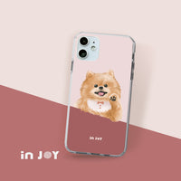 iPhone 16/15/14/13/12/SE3 輕快可愛博美犬 透明耐衝擊防摔手機殼