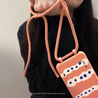 iPhone 13/13pro/12/11/SE3 牙套日記 二合一防摔背繩手機殼