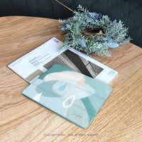 iPad 12.9/Air5/iPad 9/mini7系列 寧靜的雨天 皮革平板保護套