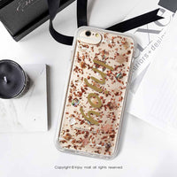 iPhoneXS/XR/max/11Pro/SE2客製化人名奢華天然貝殼金銀箔手機殼A款