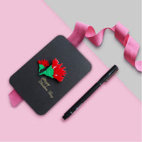 手創 母親節 康乃馨 花 胸針 立體祝福卡片 配件