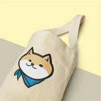 領巾柴犬環保杯袋 手搖飲料提袋