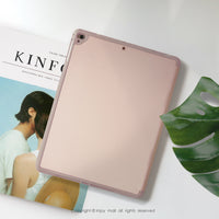 iPad 12.9/Air5/iPad 9/mini 7 清新藍色亞麻花皮革平板保護套