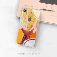 iPhone 12/11/SE2 繽紛盛夏 透明 閃亮 流沙手機殼