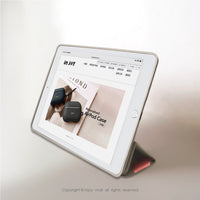 iPad case 12.9/Air5/iPad 9/mini7 戀戀水蜜桃 皮革平板保護套