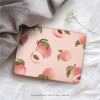 iPad case 12.9/Air5/iPad 9/mini7 戀戀水蜜桃 皮革平板保護套