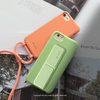 iPhone 14/13/12/11/SE3 可拆式 Urban Basic 晨光橘 背繩防摔手機殼