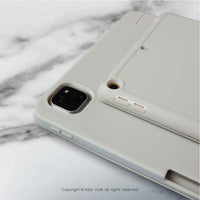 iPad case 12.9/Air5/iPad 9/mini7 輕柔米蘭 附筆槽平板保護套