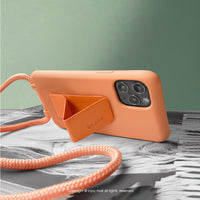 iPhone 14/13/12/11/SE3 可拆式 Urban Basic 晨光橘 背繩防摔手機殼