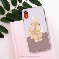 iPhone 16/15/14/13/12/SE3 療癒兔兔 透明耐衝擊防摔手機殼