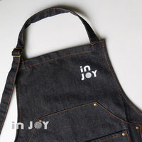 餐廳 咖啡廳 工作室 掛脖式 單寧牛仔布 工作圍裙 可加購刻字
