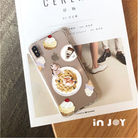 iPhone 13/13pro/12/11/SE3愛甜食米格魯防摔空壓殼流沙殼