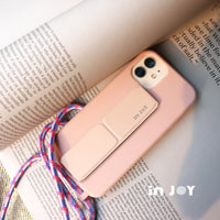 iPhone 11/11max/SE2/12/12mini 簡約Simplicity掛繩 藕粉 防摔手機殼