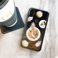 iPhone 13/13pro/12/11/SE3愛甜食米格魯防摔空壓殼流沙殼