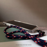 iPhone 16/15/14/13/12/11/SE3 自在悠遊 雙層二合一手機掛繩 防摔殼