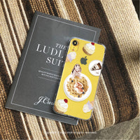 iPhone 13/13pro/12/11/SE3愛甜食米格魯防摔空壓殼流沙殼