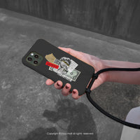 iPhone 17/16/15/14/13/12/SE3 大衛西元前 二合一防摔背繩手機殼