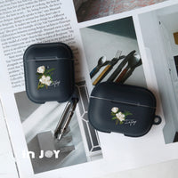 AirPods / AirPods Pro 柔白香氛花朵 保護套 TPU收納盒 附掛勾