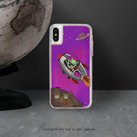 iPhone XS/XR/max/11pro/11max/SE2星際特工防摔霓虹流沙殼