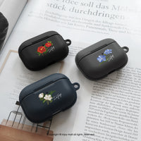 AirPods / AirPods Pro 柔白香氛花朵 保護套 TPU收納盒 附掛勾