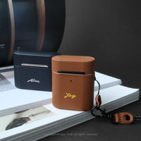 AirPods值得擁有 客製文字 經典真皮 防摔 帶手繩保護套