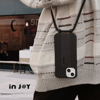 iPhone 17/16/15/14/13/12/SE3 可拆式 Urban Basic 經典黑 背繩防摔手機殼