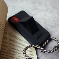 iPhone 17/16/15/14/13/12/SE3 可拆式 Urban Colourful 神秘黑 背繩防摔手機殼