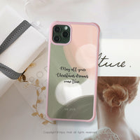 iPhone 13/13pro/12/11/SE3 想念手寫的溫度耐撞擊磨砂邊框手機殼B款