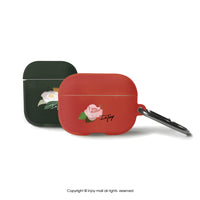 AirPods / AirPods Pro 初戀粉玫瑰 保護套 TPU收納盒 附掛勾