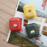 AirPods / AirPods Pro 初戀粉玫瑰 保護套 TPU收納盒 附掛勾