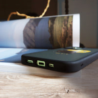 iPhone 17/15 手機殼∣星空黑貓 磨砂 MagSafe 磁吸防摔手機殼