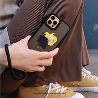 iPhone 17/15 手機殼∣星空黑貓 磨砂 MagSafe 磁吸防摔手機殼