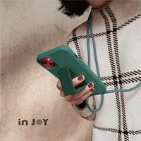 iPhone 16/15/14/13/12/SE3 可拆式 Urban Basic 夜幕綠 背繩防摔手機殼