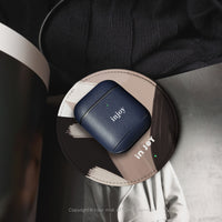 低調中性幾何色塊 輕薄 皮革工藝10W快充無線充電器