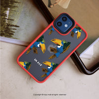 iPhone 16/15/14/13/12/SE3 探險大嘴鳥 磨砂手感 防摔手機殼