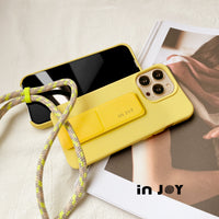 iPhone 14/13/13 Pro/12/11/SE3 可拆式 Urban Colourful 陽光黃 背繩防摔手機殼