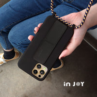 iPhone 11/11max/SE2/12/12mini 簡約Simplicity掛繩 經典黑 防摔手機殼