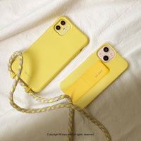 iPhone 14/13/13 Pro/12/11/SE3 可拆式 Urban Colourful 陽光黃 背繩防摔手機殼