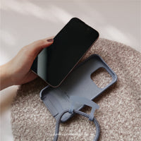 iPhone 17/16/15/14/13/12/SE3 可拆式 Urban Basic 薰衣紫 背繩防摔手機殼