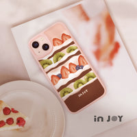 iPhone 17/15 手機殼∣日安草莓蛋糕 MagSafe 磁吸手機殼